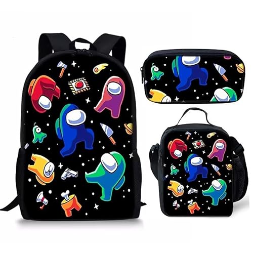 Quran Backpack Set 3 Piece School Bag Bookbag With Lunch Box And Pencil Case Set For Boys Girls