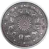 12 Constellation Commemorative Coins Aries/Taurus/Gemini/Cancer/Leo/Virgo/Libra/Scorpio/Sagittarius/Capricorn/Aquarius/Pisces Souvenir Arts Collection-12 PCS (Constellation)