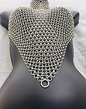 chainmail necklace aluminum chainmail top chainmail bra anodized chainmail necklace anodized aluminum chainmail bra and necklace set new chainmail top and necklace combo for women