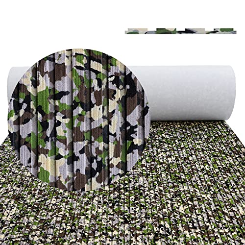 HZCHIONE EVA Foam Boat Flooring 94.48x35.43 in, Camo Boat Decking Marine Mat Carpet for Boats Non Slip Sea Deck Boat Flooring for Swim Platform Console Self-Adhesive (Jungle Camo)