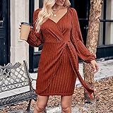 Vestidos De Otoño para Mujer 2023 Long Sleeve Midi Dress Fall Fall Shirts for Women 2023 Womens Cardigans Fall Maternity Dresses Fall and Winter Long Sleeve Long Dress Fall