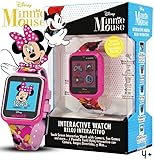 Accutime Kids Disney Minnie Mouse Pink Educational, Touchscreen Smart Watch Toy for Girls, Boys, Toddlers - Selfie Cam, Learning Games, Alarm, Calculator, Pedometer and More (Size: 40mm)