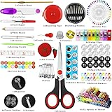 FNV Sewing kit, 229 pcs Sewing Accessories, Friendly for Beginner and Professional for Worker, Suitable for Travel, Home, School and DIY Gift, Needles, Scissors, 41XL Thread Spools