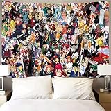 Timimo Anime Tapestry - Poster Decoration Wall Art Background Large Bedroom Hanging Birthday Party Decoration, 60x80in (Anime Character Tapestry)