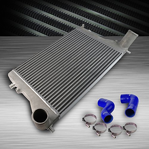 Front Mount Aluminum Turbo Intercooler Kit Compatible For VW GTI GOLF V MK5 2.0T FSI TSI Compatible for AUDI A3 Compatible for Jetta FMIC + Intercooler Pipe Hose Kit Clamps Blue
