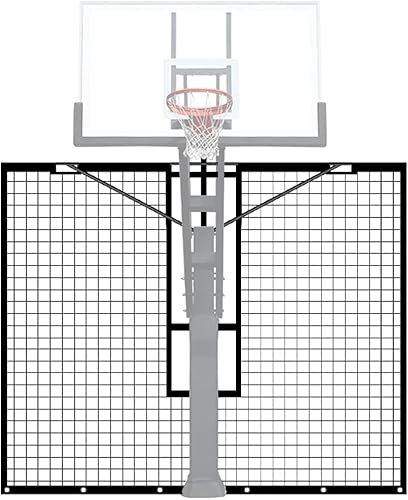 KATOP Heavy Duty Basketball Yard Guard Defensive Net System 12FT x 10FT, UV-Resistant Basketball Barrier Net,Fits Any 6"x 8" or 8"x12" Hoop Poles
