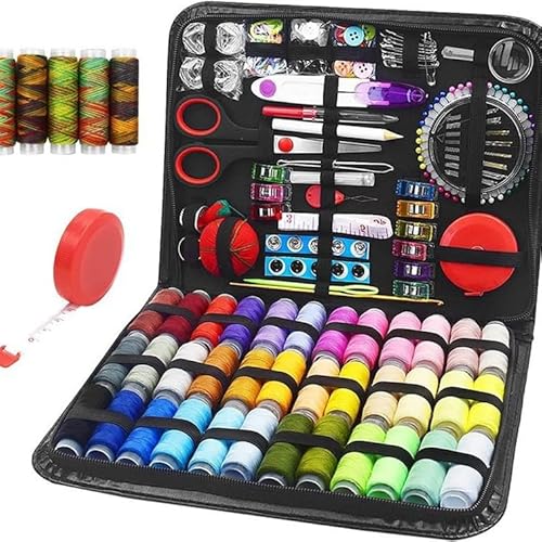 FNV Sewing kit, 229 pcs Sewing Accessories, Friendly for Beginner and Professional for Worker, Suitable for Travel, Home, School and DIY Gift, Needles, Scissors, 41XL Thread Spools