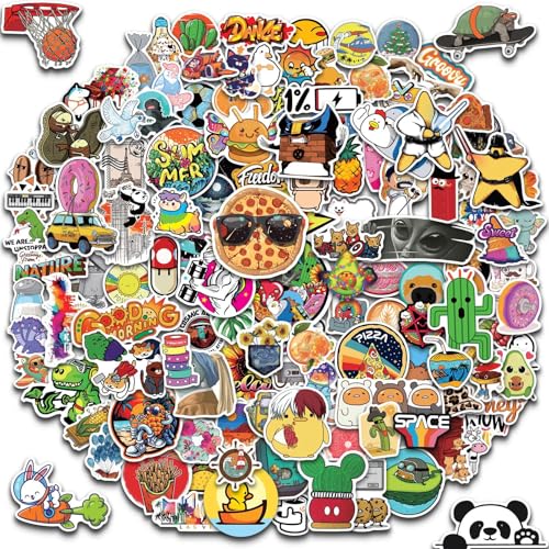 300pcs VSCO Stickers for Water Bottle, Laptop, Kids Teens - Trendy Graffiti Cute Vinyl Aesthetic Waterproof Pack for Skateboard Luggage - Colorful Funny Designs