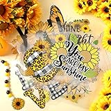 30 Pcs Sunflower Iron on Transfers Cute Patches Flower Appliques for T Shirts Spring Iron on Decals Heat Transfer Sticker for Clothes Bag Pillow Covers DIY Decorations