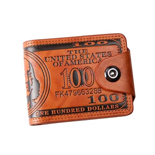 Men's Wallet Business US $100 dollar bifold Wallet deposit Bank ID cards credit passport tickets cash money coins Pack Box Slim Airtag loading 12 Card