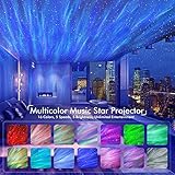 Rossetta Star Projector, Galaxy Projector for Bedroom, LED Night Light Aurora Projector with Bluetooth Speaker, White Noise, Timer and Remote, Room Decor, Gifts for Kids, Adults, Christmas, Birthday