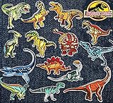 15 Pcs Dinosaur Patch Dinosaur Embroidery Patches Sew On or Iron On Patches for Kids Clothing Repair Decoration DIY Badge Applique Clothes Backpacks Jackets Jeans Hats Sewing DIY Crafts