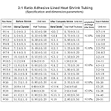 TKDMR 65 Ft 3/8" Heat Shrink Tubing - 3:1 Ratio Marine Grade Heat Shrink,Wire Cable Adhesive Lined Tube Insulation Seal Against Moisture Corrosion and Air Leakage.Black