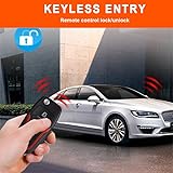 BANVIE ① Car Keyless Entry Security Alarm System + ② Remote Engine Start Starter + ③ Push to Start Stop Iginition Kit Button