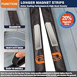 Magnetic Screen Door，Screen Door Mesh，Keep Bugs Out, Heavy-Duty Mesh Curtain,Pet and Kid Friendly, Works with Front Doors, Sliding Doors（36 x 80 Inches Gray