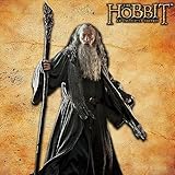 United Cutlery Illuminated Gandalf Staff - Replica from The Hobbit: The Desolation of Smaug | Wizard Staff with LED Crystal | 73” Length | Wall Mount to Display | Certificate of Authenticity