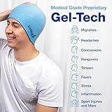 IceBeanie Migraine Relief Cap, As Seen on Shark Tank, Extended Cooling Gel Headache Relief Cap, Tension & Hangover Hat, Cold Headache Hat Mask, Head Ice Pack