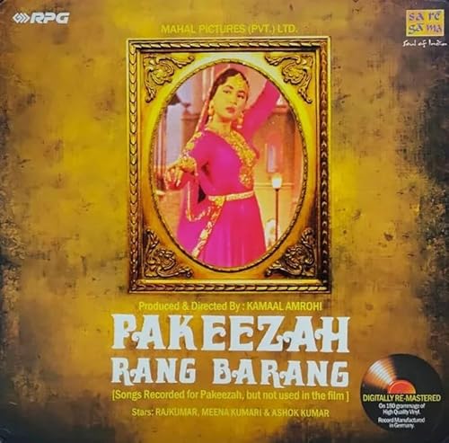 Pakeezah Rang Barang – PMLP 210016 – New Release Hindi LP Vinyl Record, Lata Mangeshkar, Mohd. Rafi, Ghulam Mohd., Majrooh Sultanpuri, Kaifi Bhopali, Ashok Kumar, Meena Kumari