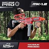 DART ZONE Pro-Series MK-1.2 Foam Dart Blaster - 200 FPS Foam Blaster for Adults & Teens - Soft Bullet Blaster for Ages 14+ with 30 Half Length Darts, 90° Shoulder Stock, Mags & Eyewear - 125 ft Range