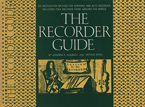The Recorder Guide – Instruction Method for Soprano and Alto Recorder Songbook | Beginner to Intermediate Sheet Music Book | Includes Folk Melodies, Easy Songs and Guitar Chords