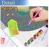 JFYHAB 5D Diamond Painting Kits Life of Tree Stained Glass DIY Diamond Full Round Drill Diamond Art Painting for Adults Tree Diamond Painting Full Drill Crystal Craft Kit for Wall Decor 12x12in