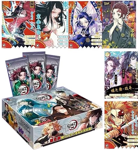 ONLY MINT 2024 5th Wave Series Tier 2 (10 Packs) Demon Slayer Cards Booster Packs Kimetsu No Yaiba Trading Card Game Anime TCG GM-0502 Classic SSP SP & More 5th Bullet CCG Collectible Playing Cards